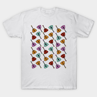 Retro Balalaika Pattern T-Shirt